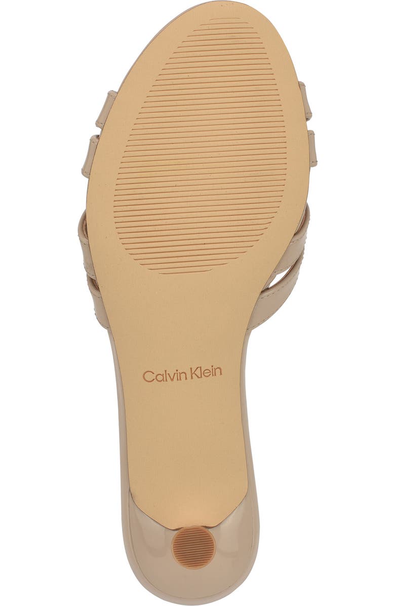 Calvin Klein Gabbie Kitten Heel Slide Sandal, Alternate, color, Taupe