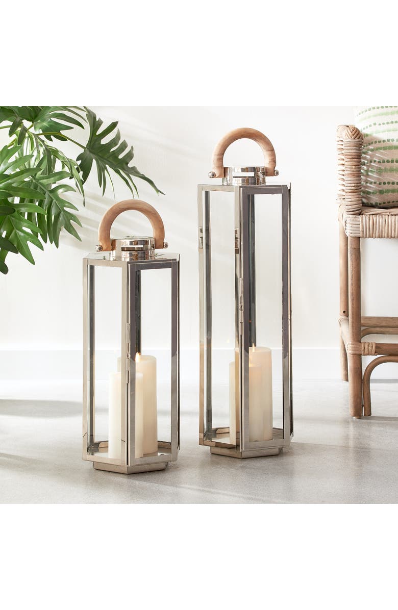 Napa Home & Garden Dockside Outdoor Lantern, Alternate, color, Silver