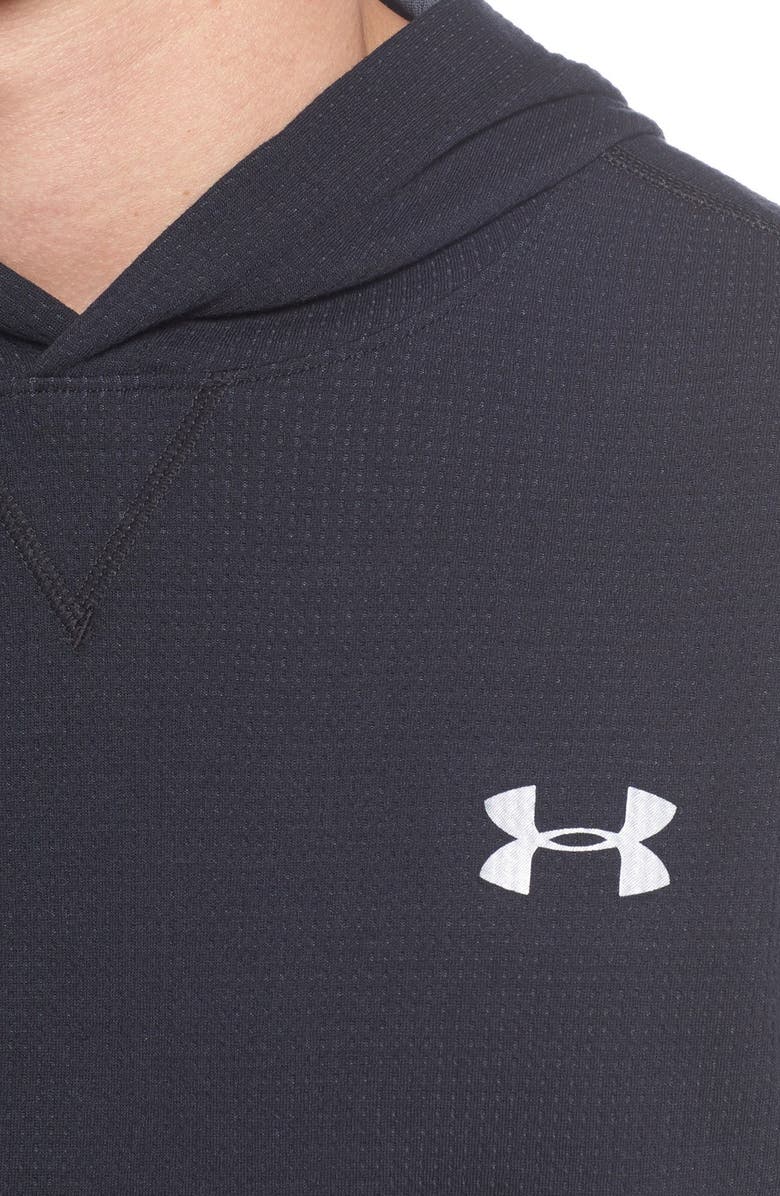 Under Armour Waffle Knit Hoodie, Alternate, color, 