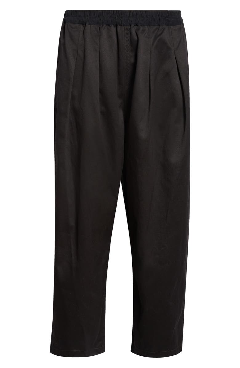 Maison Margiela Skater Cotton Chinos, Alternate, color, Black