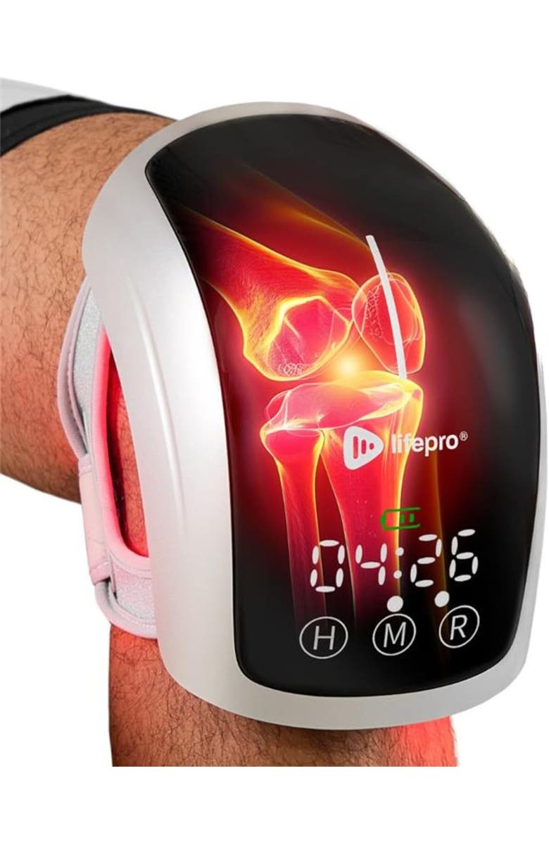 Lifepro Biorecover Knee Massager with Heat & Red Light Therapy for Knee Brace  Infrared Therapy Device, Main, color, Knee Messager