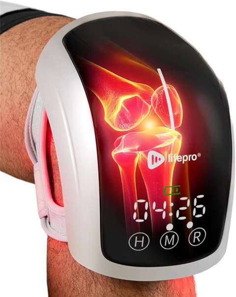 Biorecover Knee Massager with Heat & Red Light Therapy for Knee Brace  Infrared Therapy Device