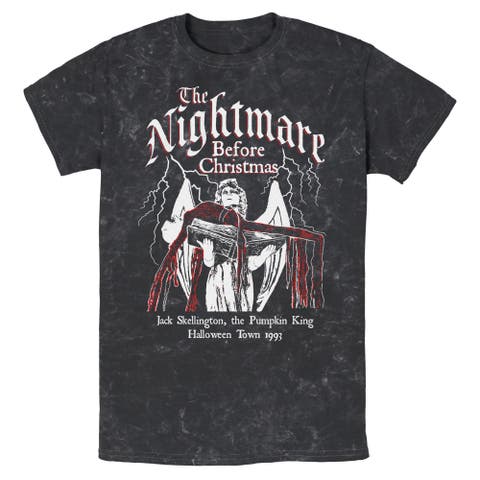 Mens The Nightmare Before Christmas Jack Skellington Halloween Town 1993 T Shirt