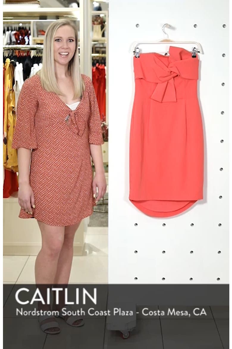 Harper Knotted Strapless Minidress video