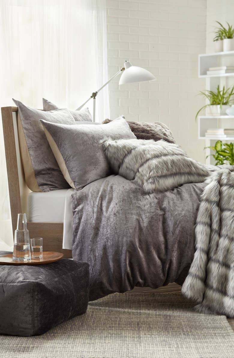 NORDSTROM AT HOME Shimmer Velvet Duvet Cover, Alternate, color,