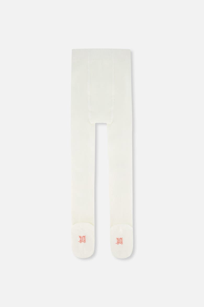 Knit Strawberry Appliqué Elastic Waist Tights, Alternate, color, Off-White