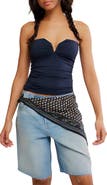 Free People Round Two Ruched Strapless Top