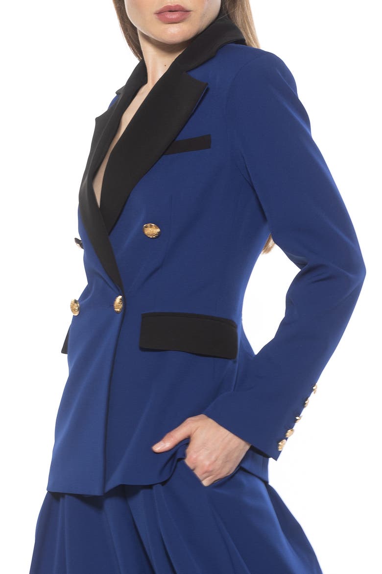 Double Breasted Jacket, Alternate, color, NAVY