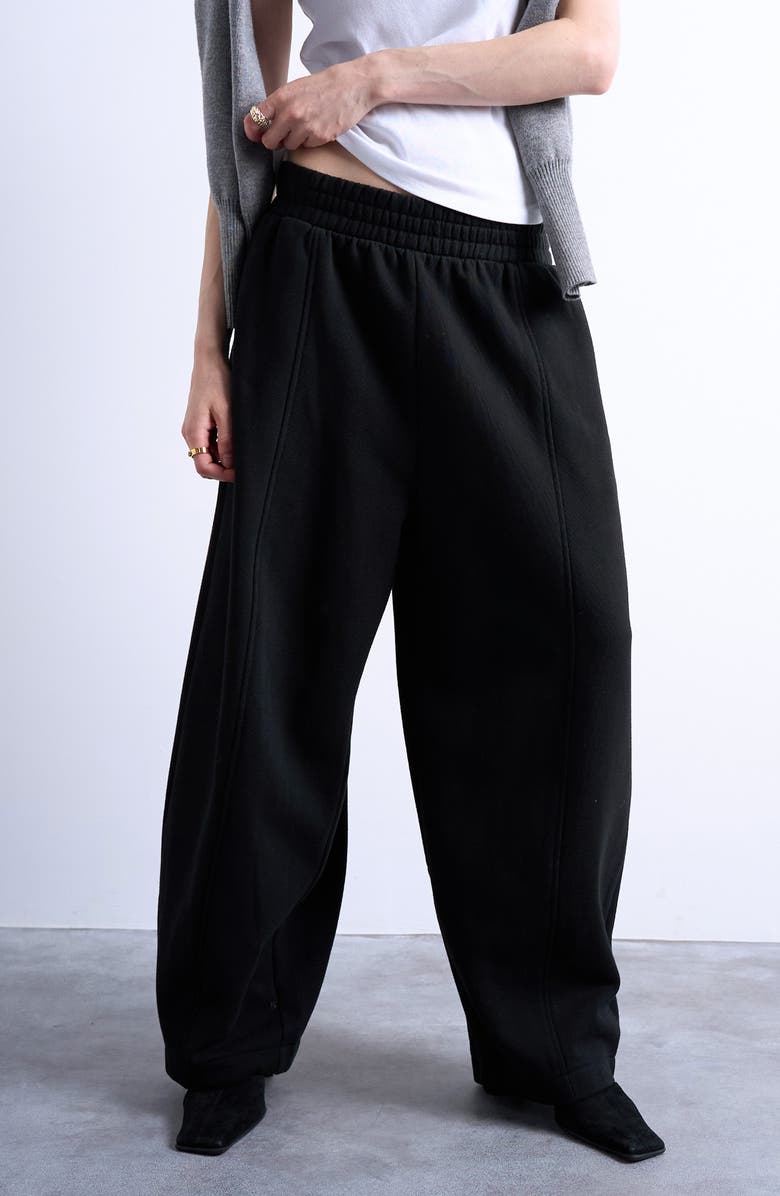 Topshop Balloon Joggers, Main, color, Black