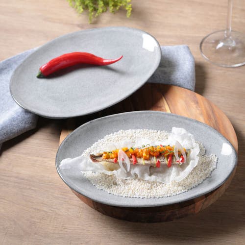 Porto Brasil Oval Dessert Plate Set Of 6 In Brown