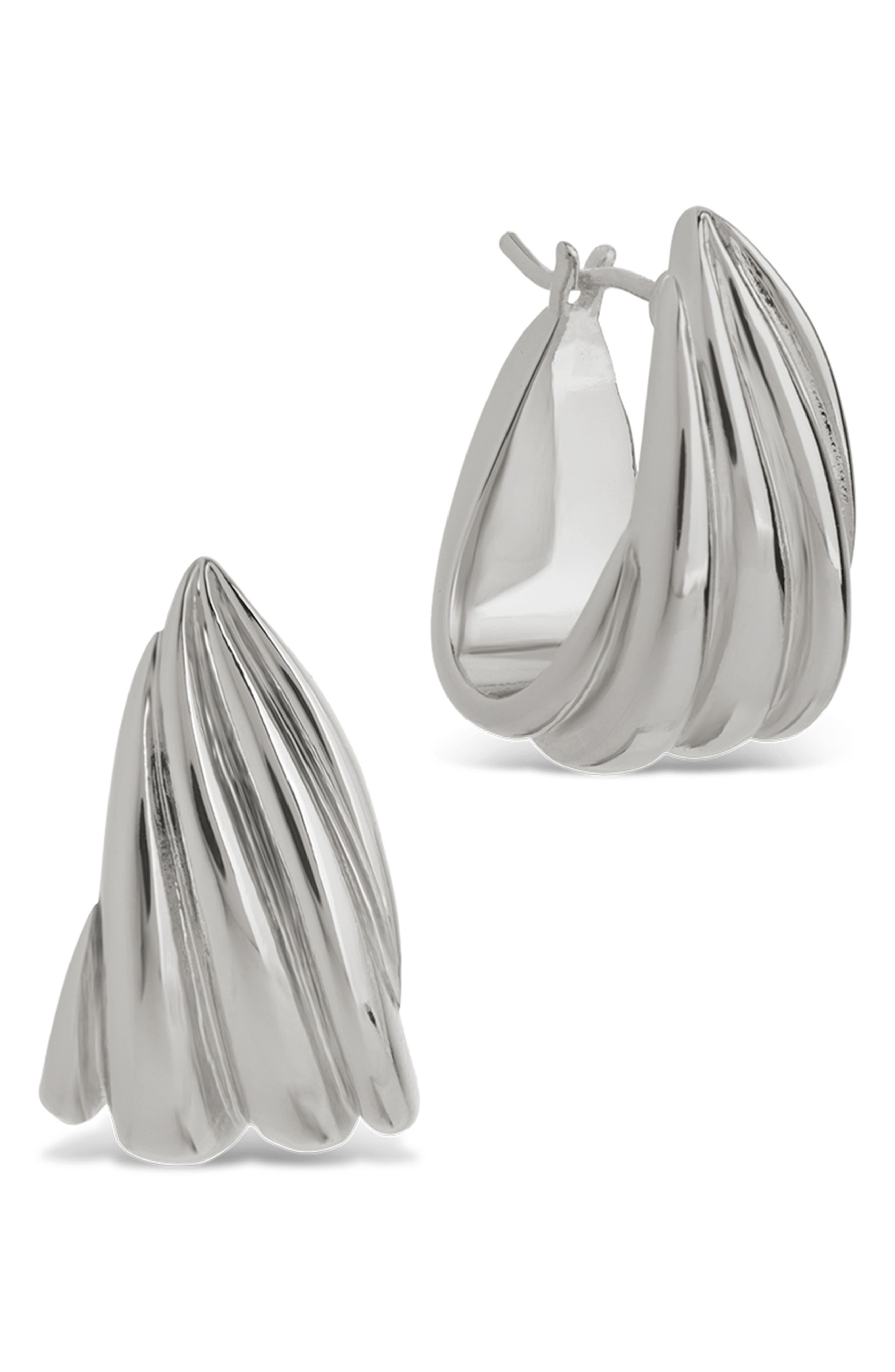 Anouk Braided Twist Hoop Earrings
