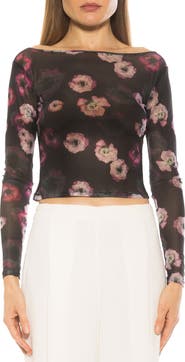 Alexia Admor Opal Sheer Mesh Top