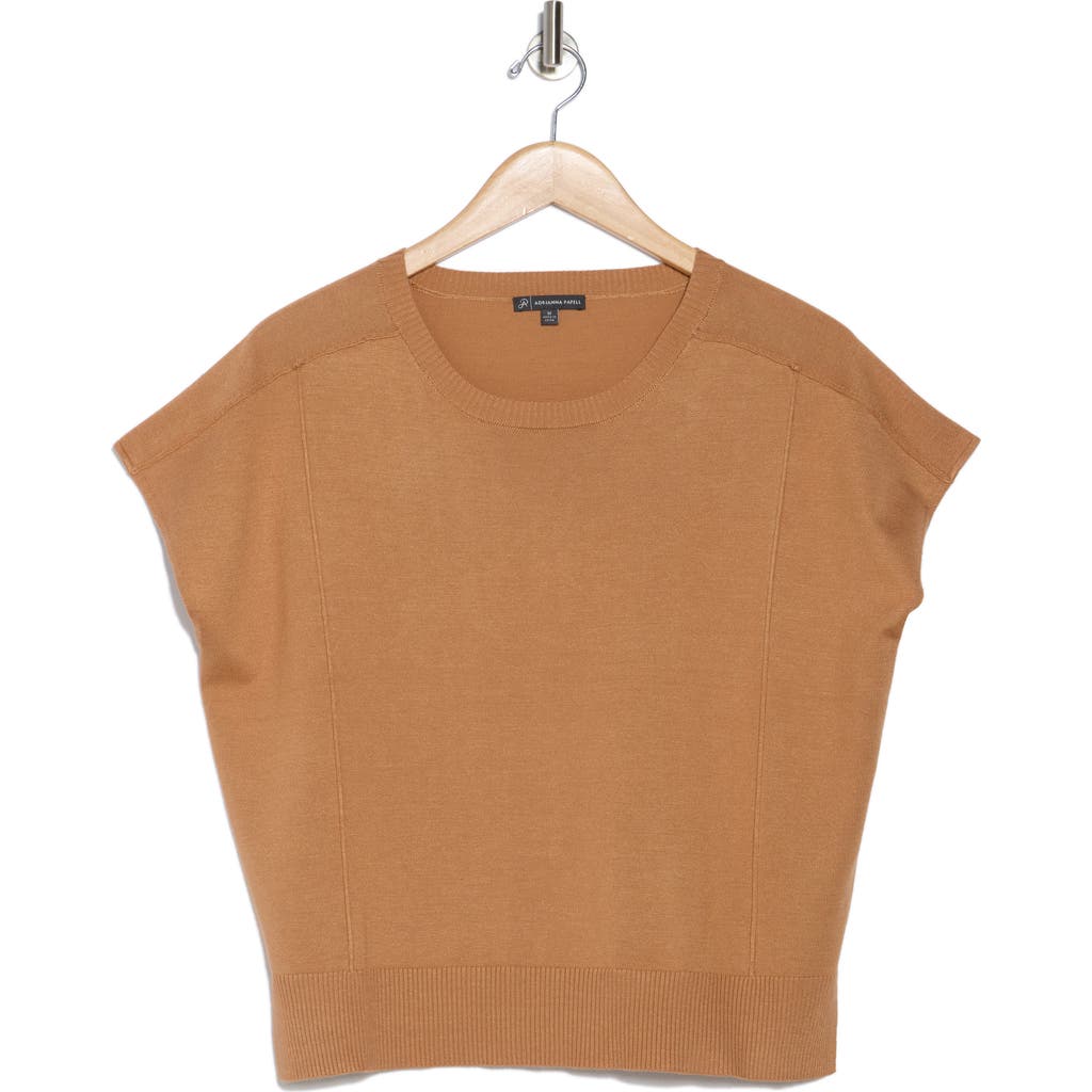 ADRIANNA PAPELL ADRIANNA PAPELL EXPOSED SEAM EXTENDED SLEEVE SWEATER