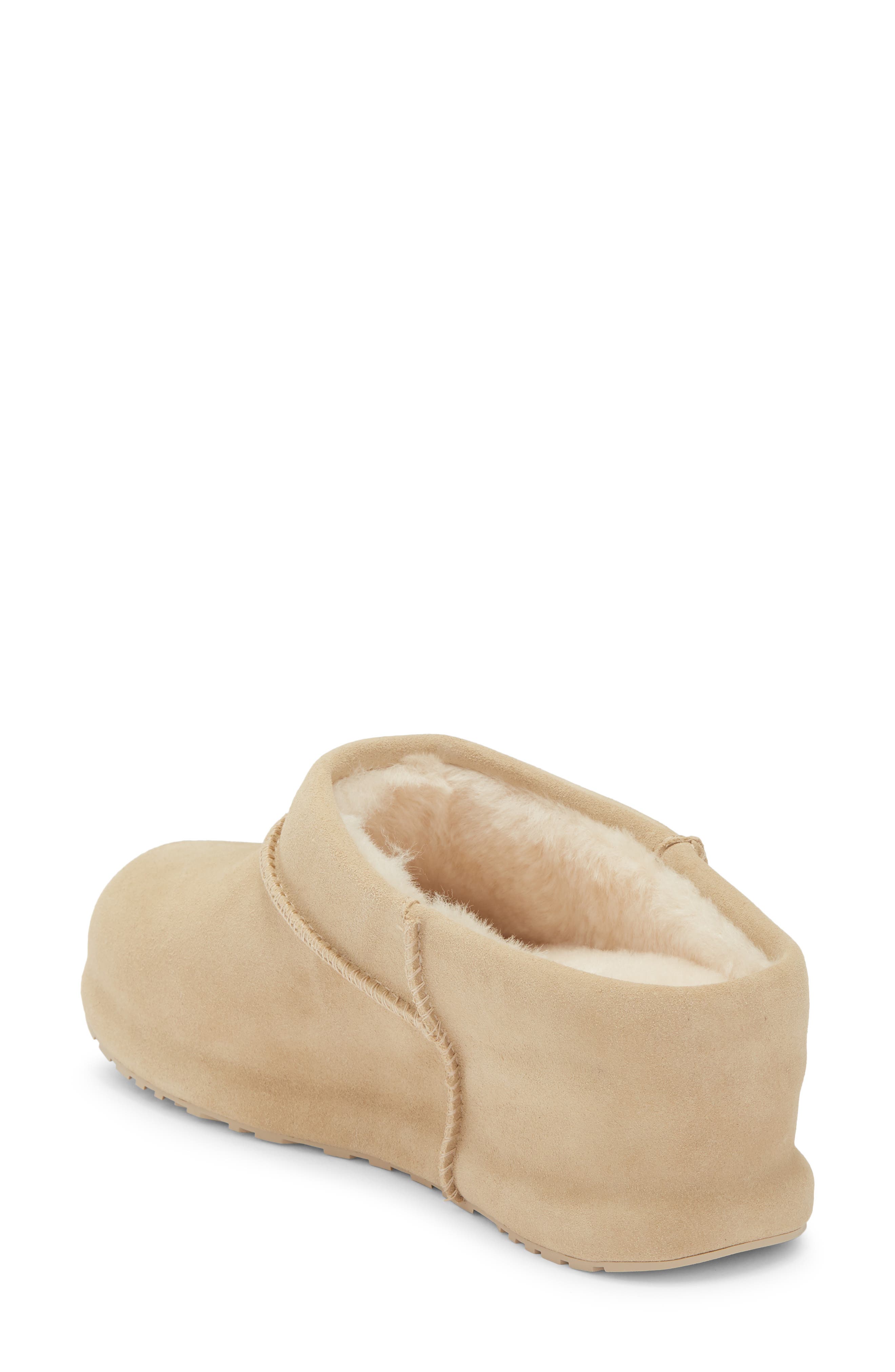 Enwrap Genuine Shearling Lined Leather Clog, Alternate, color, MUSTARD SEED