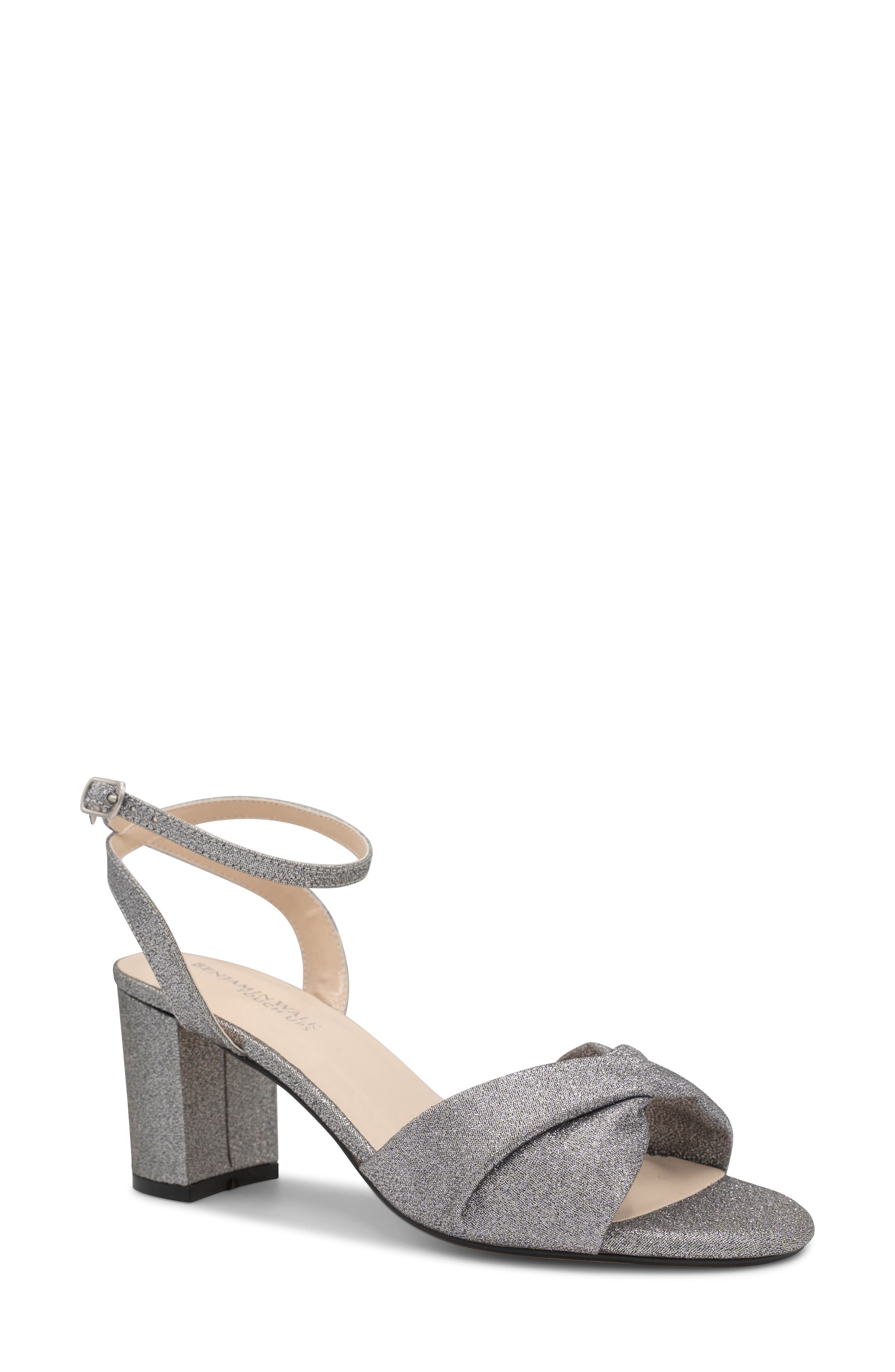Touch Ups Hope Ankle Strap Sandal, Main, color, Pewter