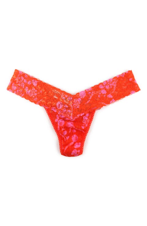 Signature Lace Low Rise Thong