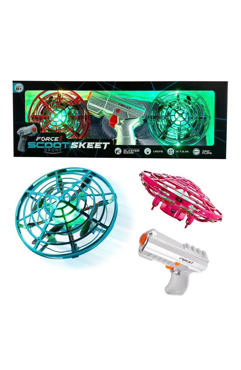 Force1 Scoot Skeet Drone Electronic Game - 2 Pcs, Main, color, Pink, Blue