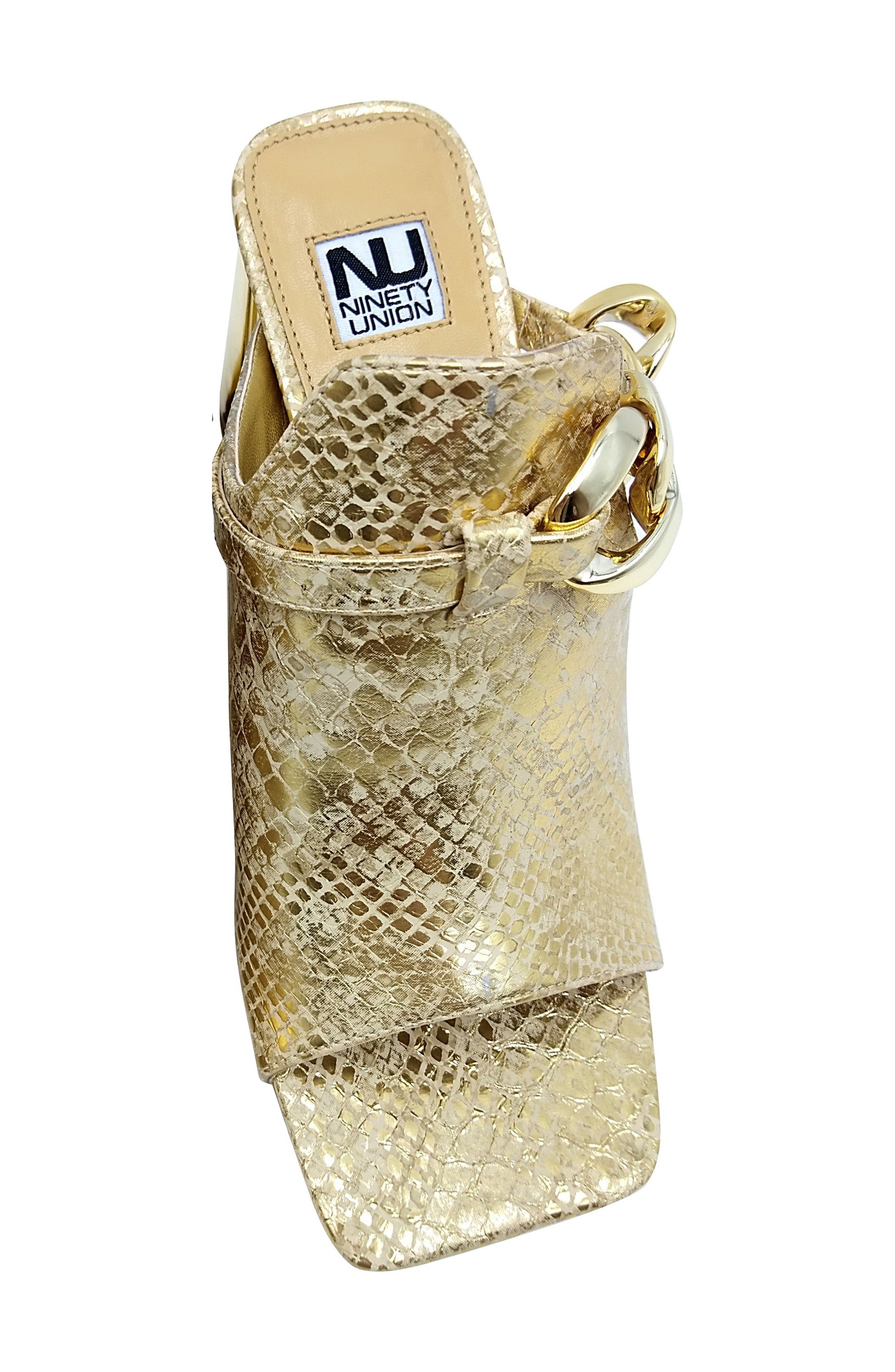 Ryder Open Toe Pump, Alternate, color, GOLD SNAKE