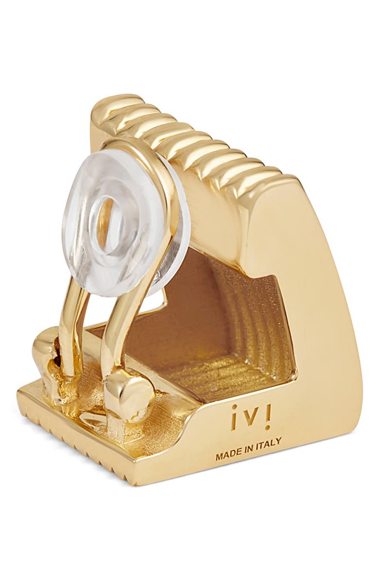 IVI Los Angeles Liz Chunky Clip-On Earrings, Alternate, color, Yellow Gold