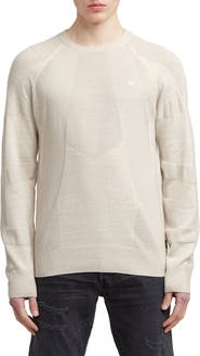 G-STAR 3D Biker Textureblock Crewneck Sweater
