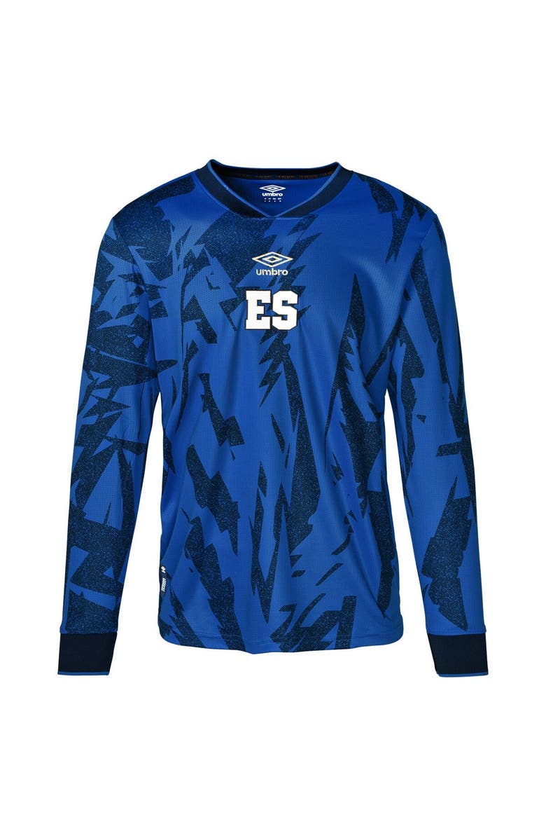Umbro Men's Umbro Blue El Salvador National Team 2023 Replica Long Sleeve Jersey, Alternate, color, Blue