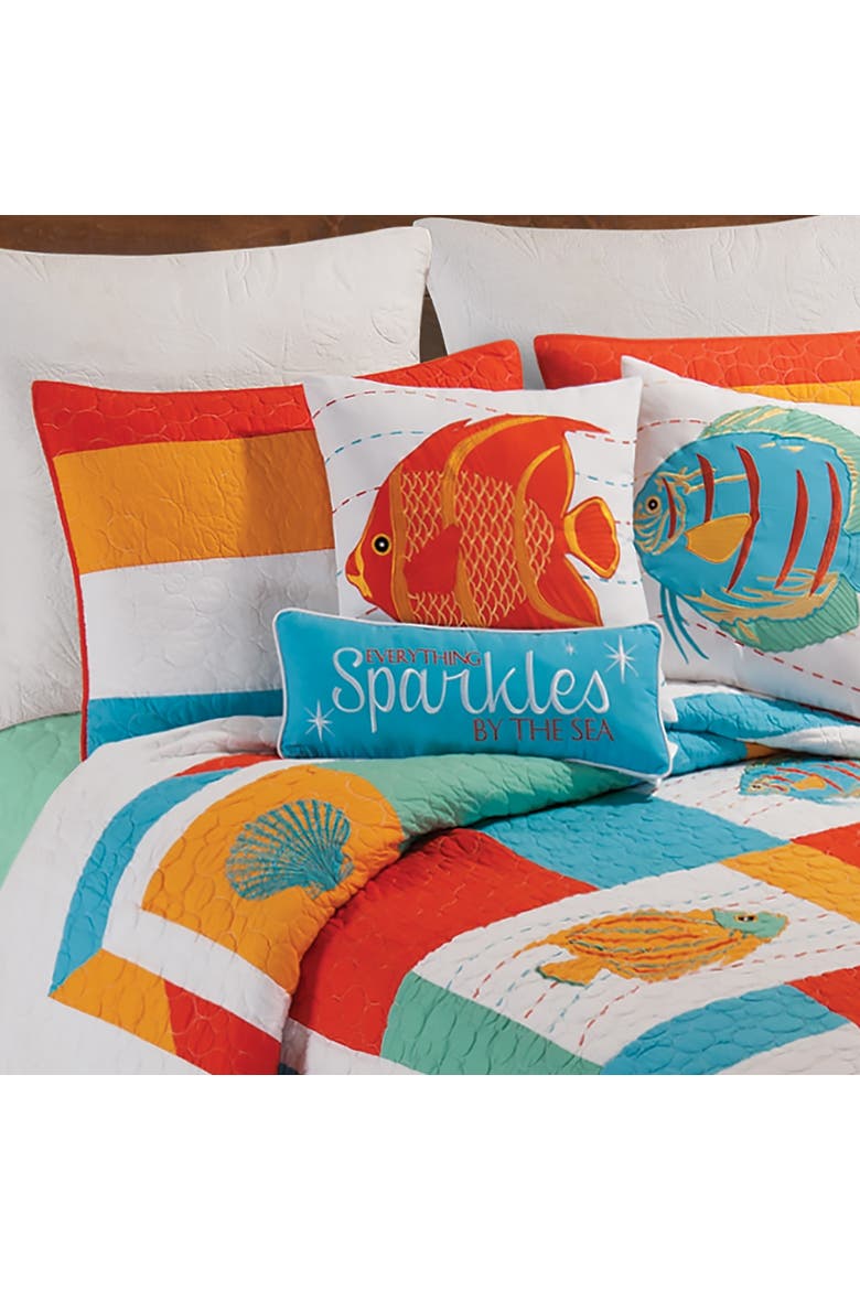 South Seas Quilt, Alternate, color, Red