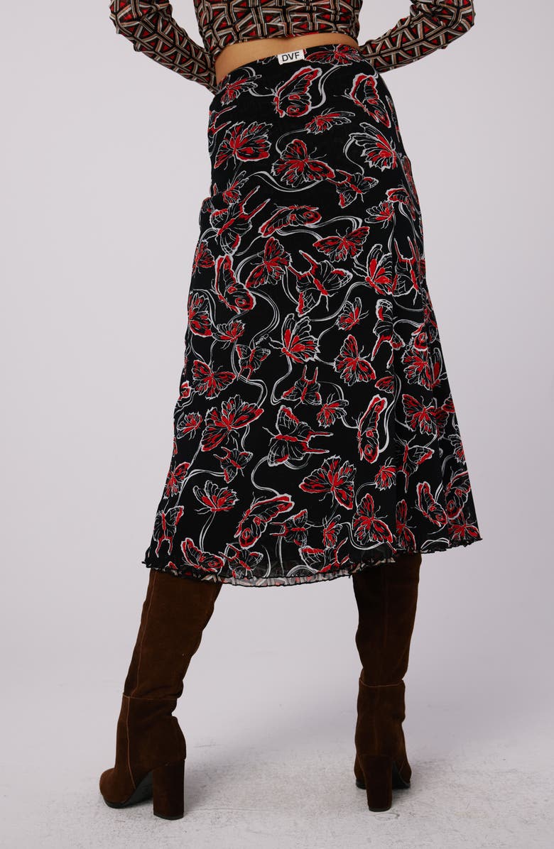 DVF Darlene Reversible A-Line Skirt, Alternate, color,