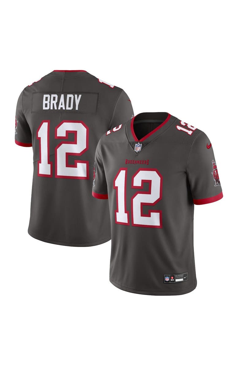 Nike Men's Nike Tom Brady Pewter Tampa Bay Buccaneers Alternate Vapor Untouchable Limited Jersey, Main, color, 