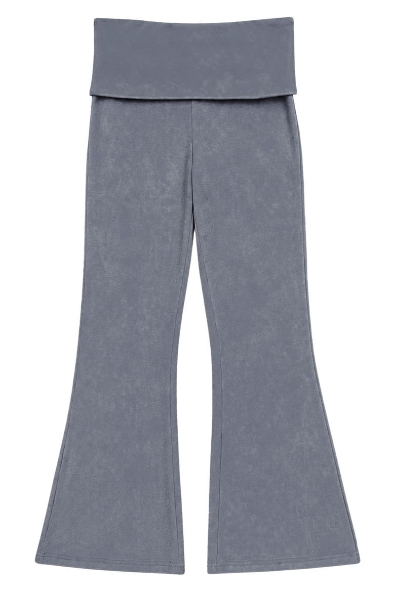 Kids' Foldover Flare Leg Pants, Main, color, VINTAGE BLACK
