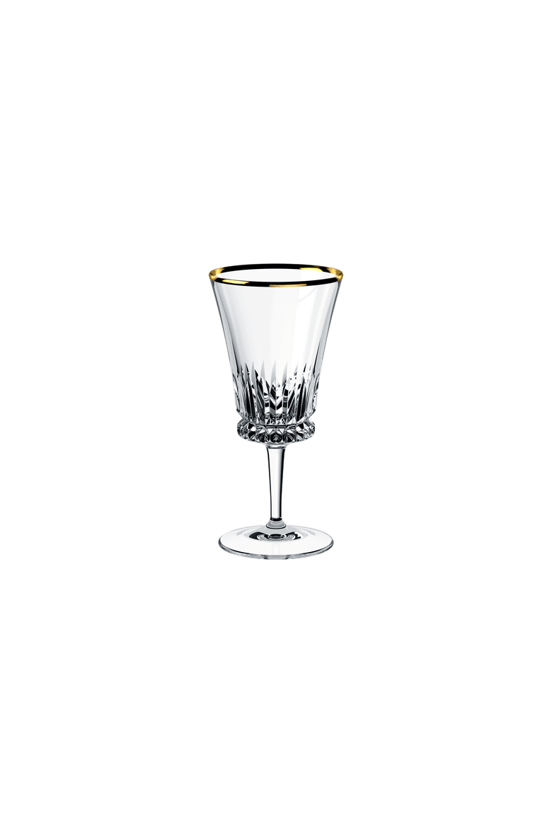 Grand Royal Gold Water Goblet Pair, Main, color, clear