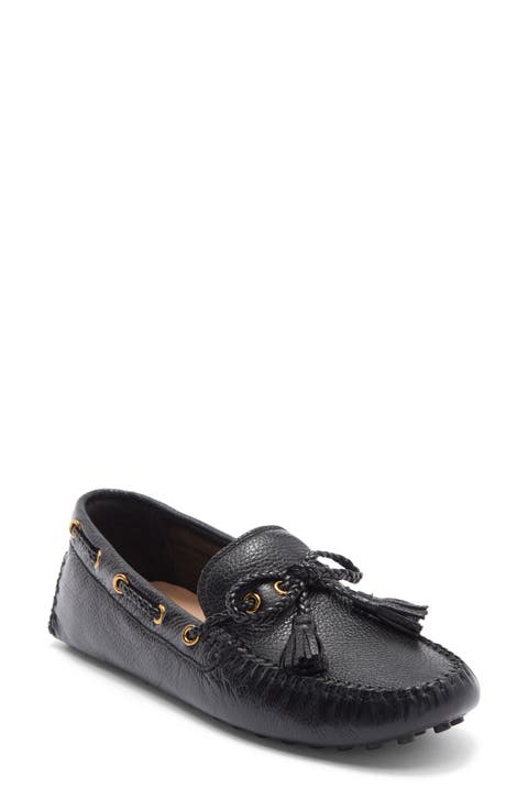 Gissella Croc Embossed Driving Loafer (Women)