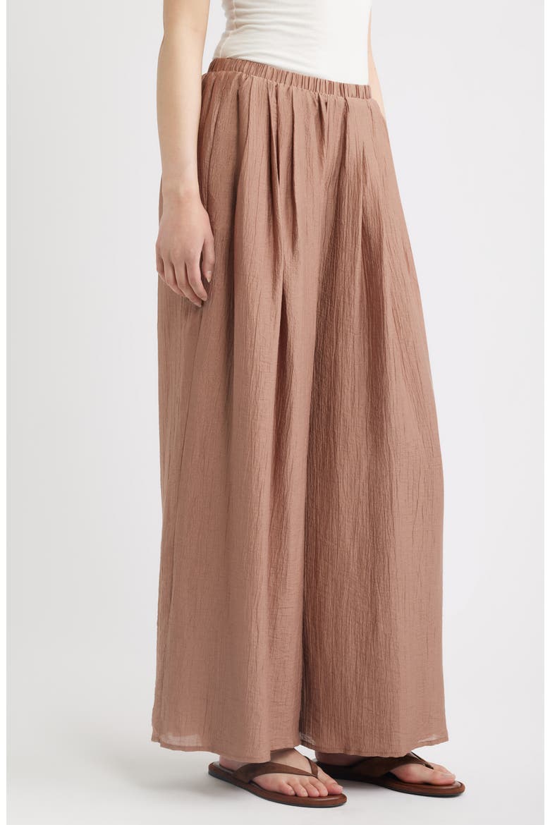 Lumin Crinkle Wide Leg Pants, Alternate, color, SIENNA