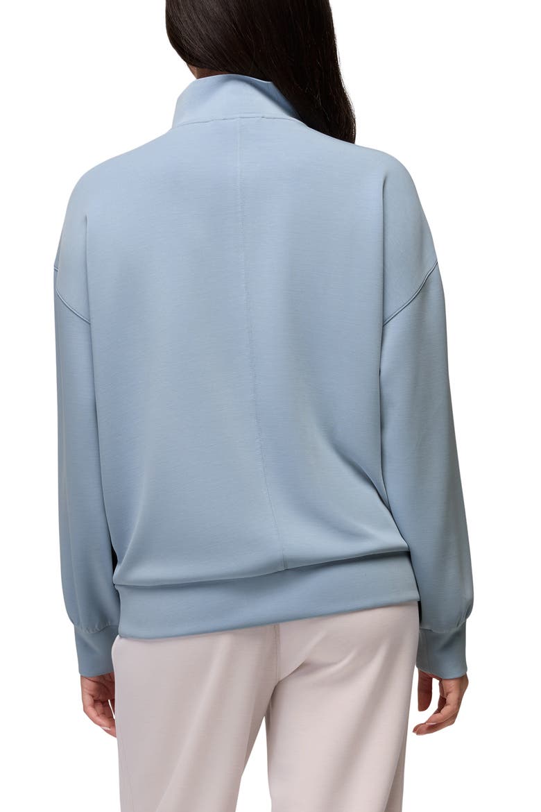 Shea Soft Relaxed Half Zip Pullover, Alternate, color, GLACIER SKIES
