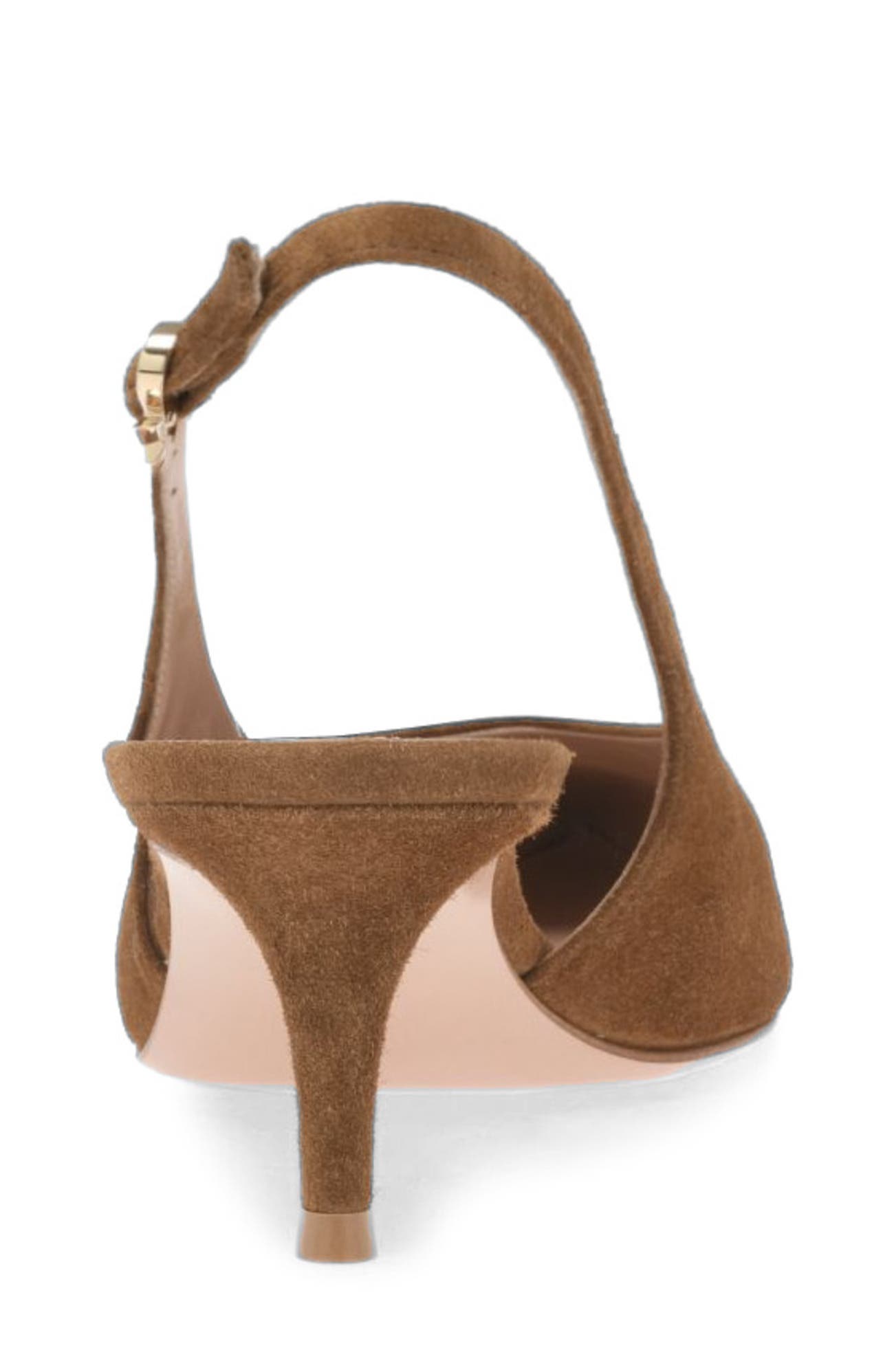 Robbie Sling 55 Pump, Alternate, color, Brown Suede