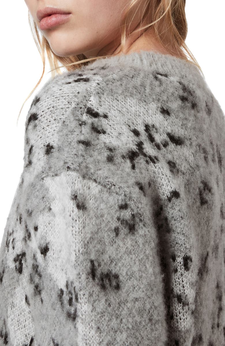 AllSaints Asko Camo Sweater, Alternate, color,