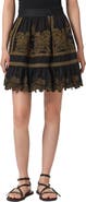 AllSaints Katya Embroidered Cotton Miniskirt
