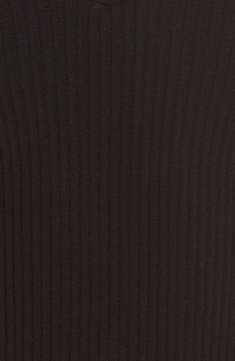 Free People Rib Brami Crop Tank, Alternate, color, Black