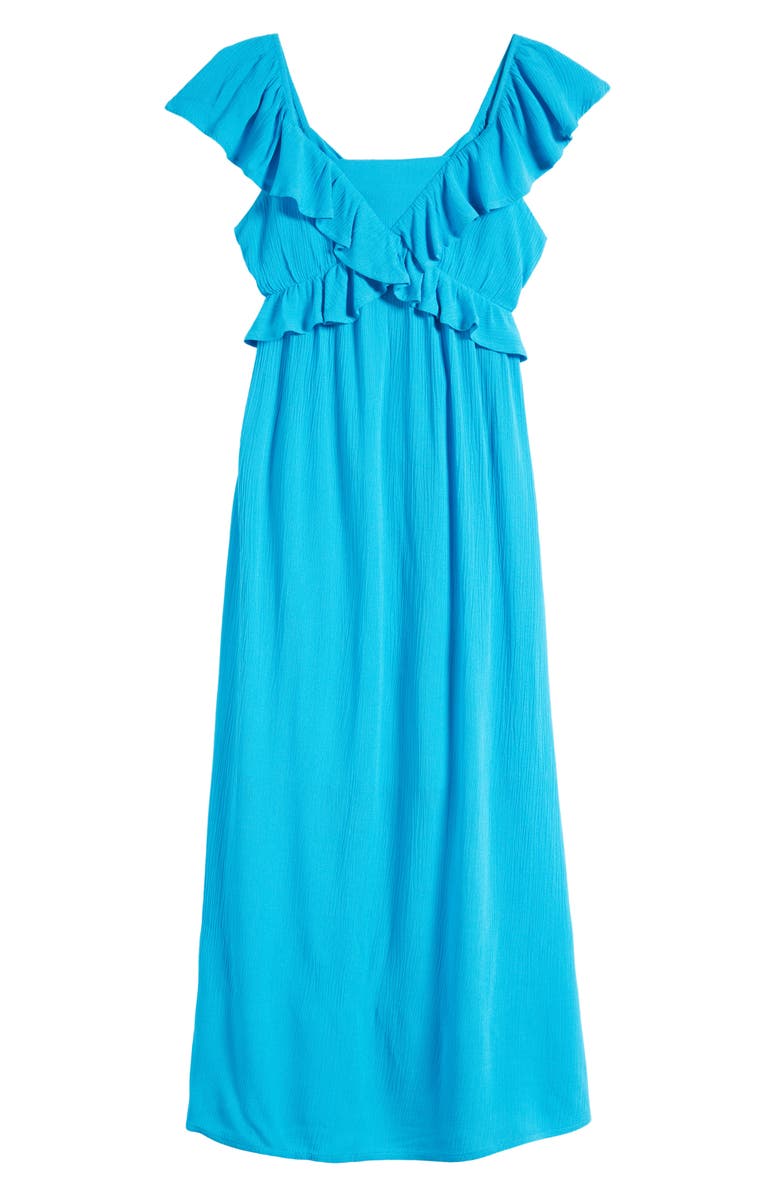 Walking on Sunshine Kids' Flutter Sleeve Maxi Dress, Main, color, 