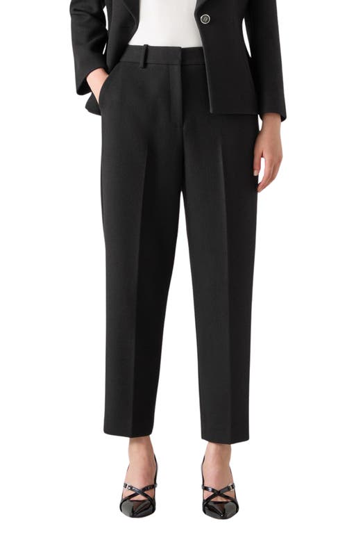 Lk Bennett Rosa Slim Fit Ankle Trousers In Black