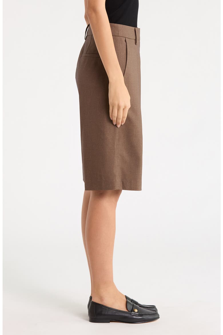 Tailored Bermuda Shorts, Alternate, color, DARK BROWN