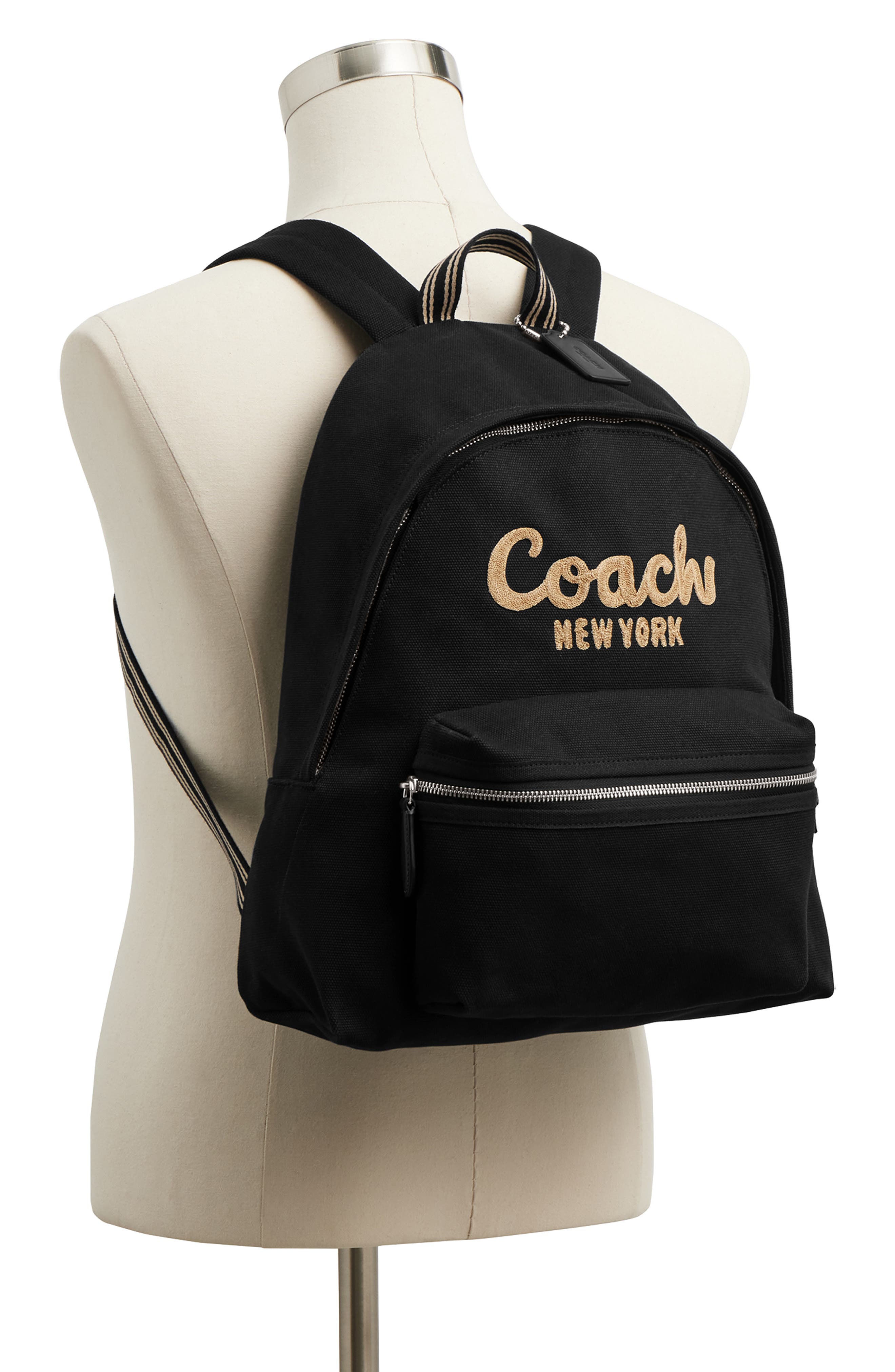 COACH Canvas Cargo Backpack, Alternate, color, 