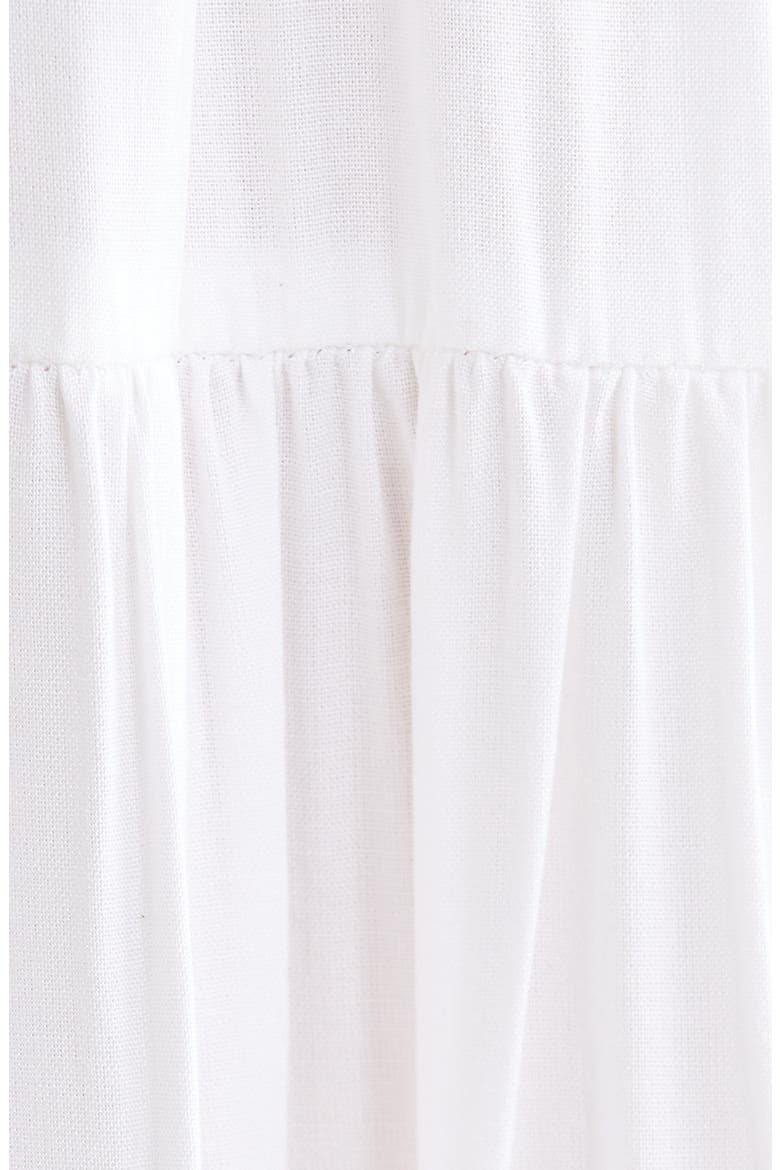 Smocked Cover-Up Midi Skirt, Alternate, color, WHITE