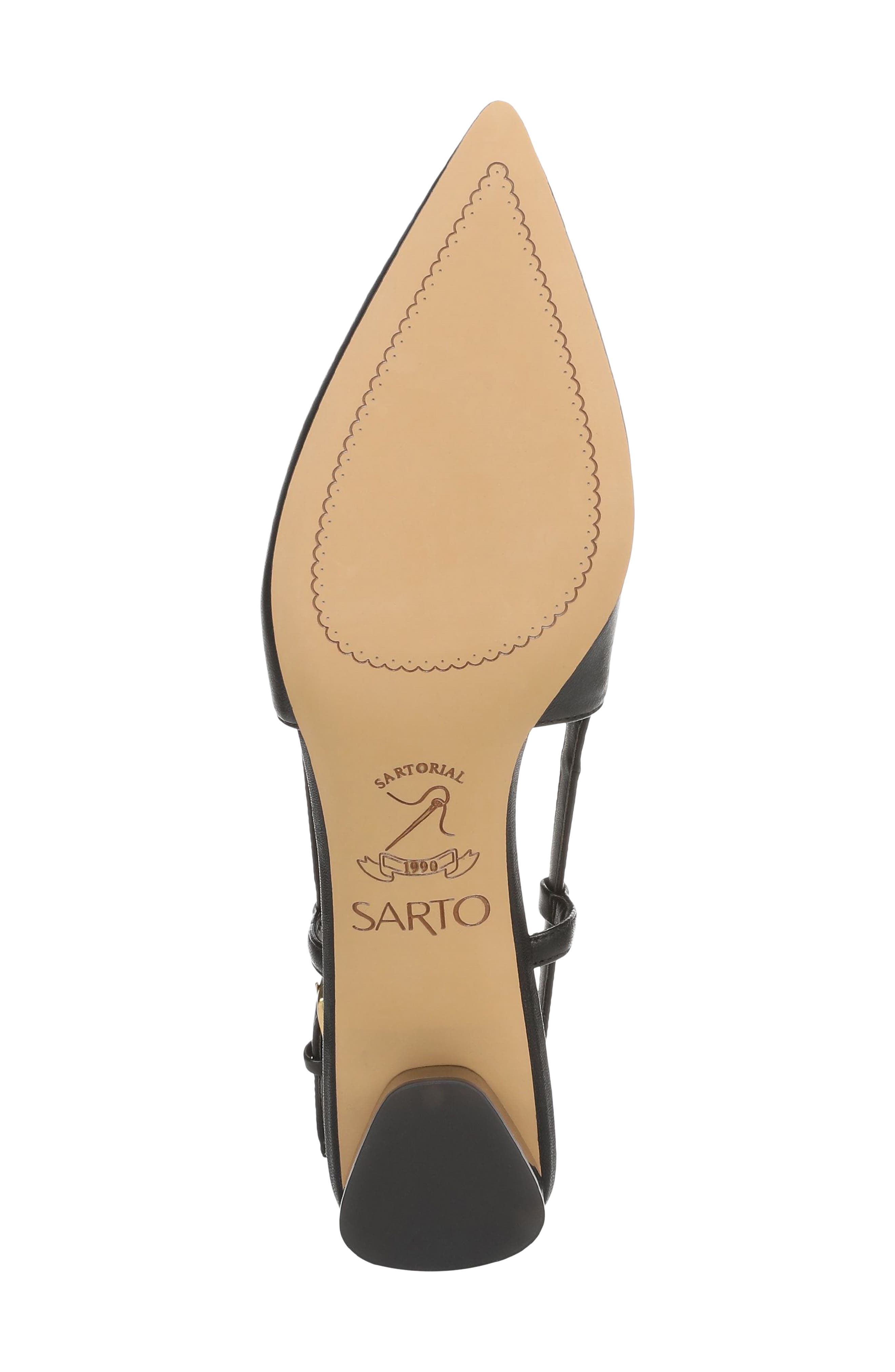 SARTO by Franco Sarto Amelie Slingback Pointed Toe Pump, Alternate, color, Black