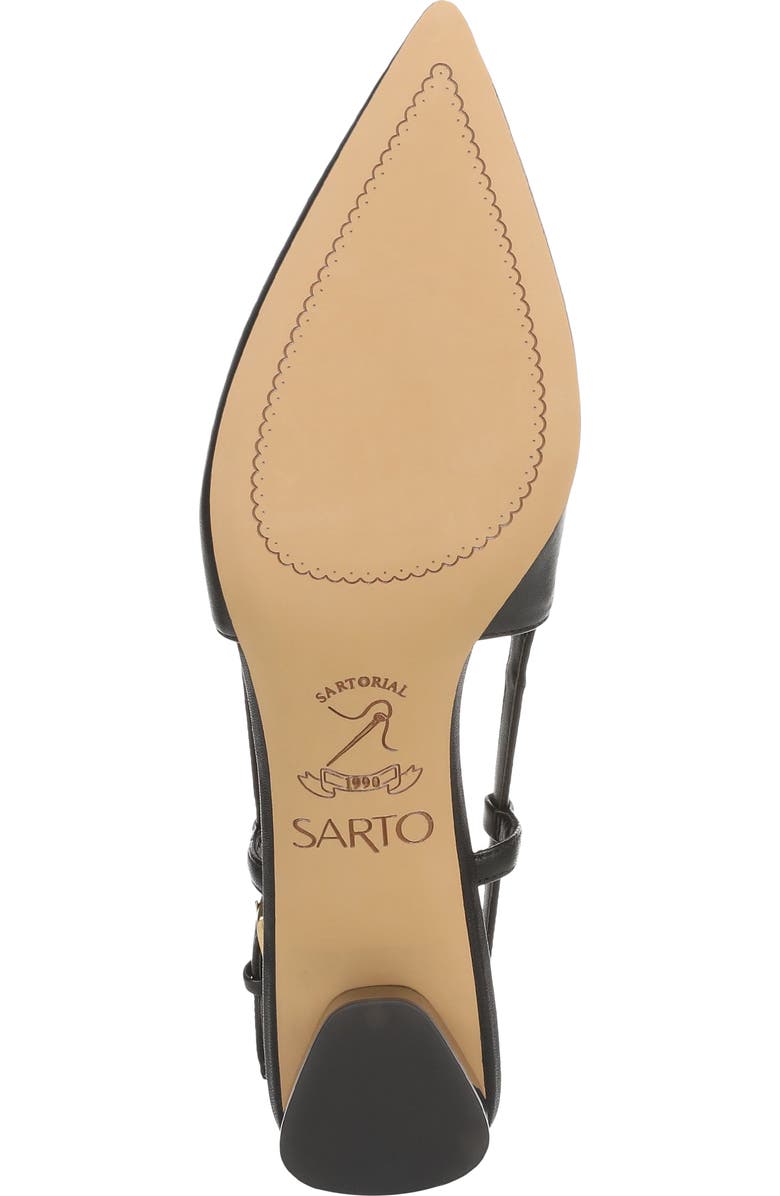 SARTO by Franco Sarto Amelie Slingback Pointed Toe Pump, Alternate, color, Black
