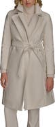 Donna Karan New York Double Collar Cotton Blend Trench Coat