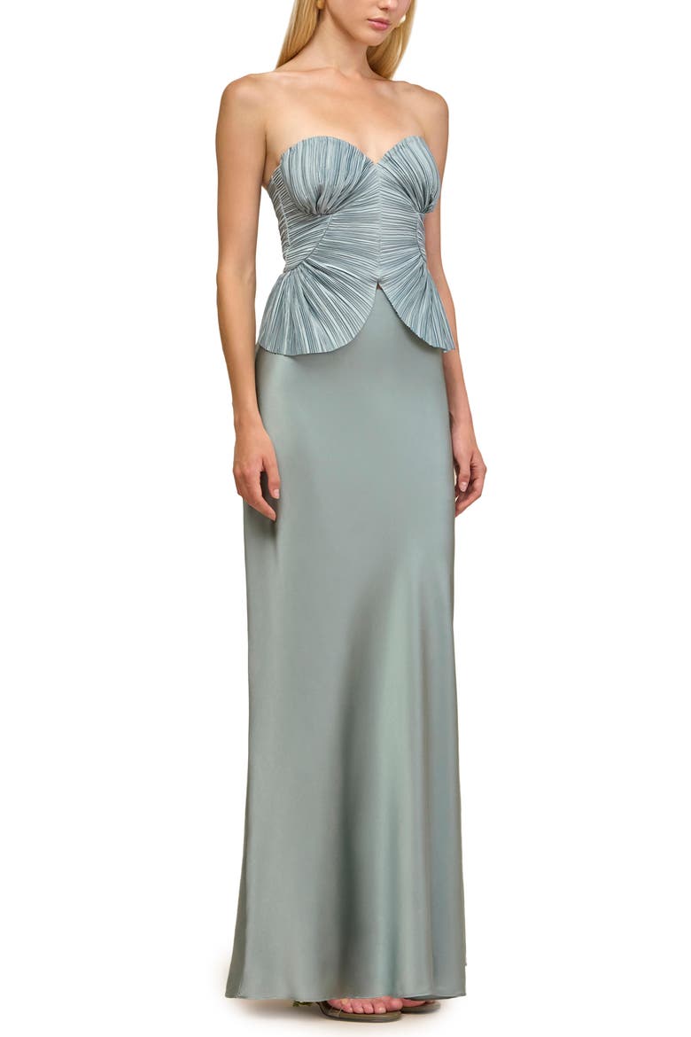 Chantel Stretch Silk Bias Cut Skirt, Alternate, color, CELADON