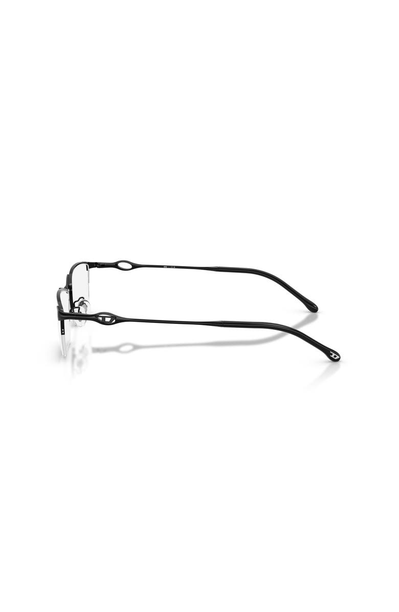 DIESEL<sup>®</sup> 58mm Rectangle optical glasses, Alternate, color, Black