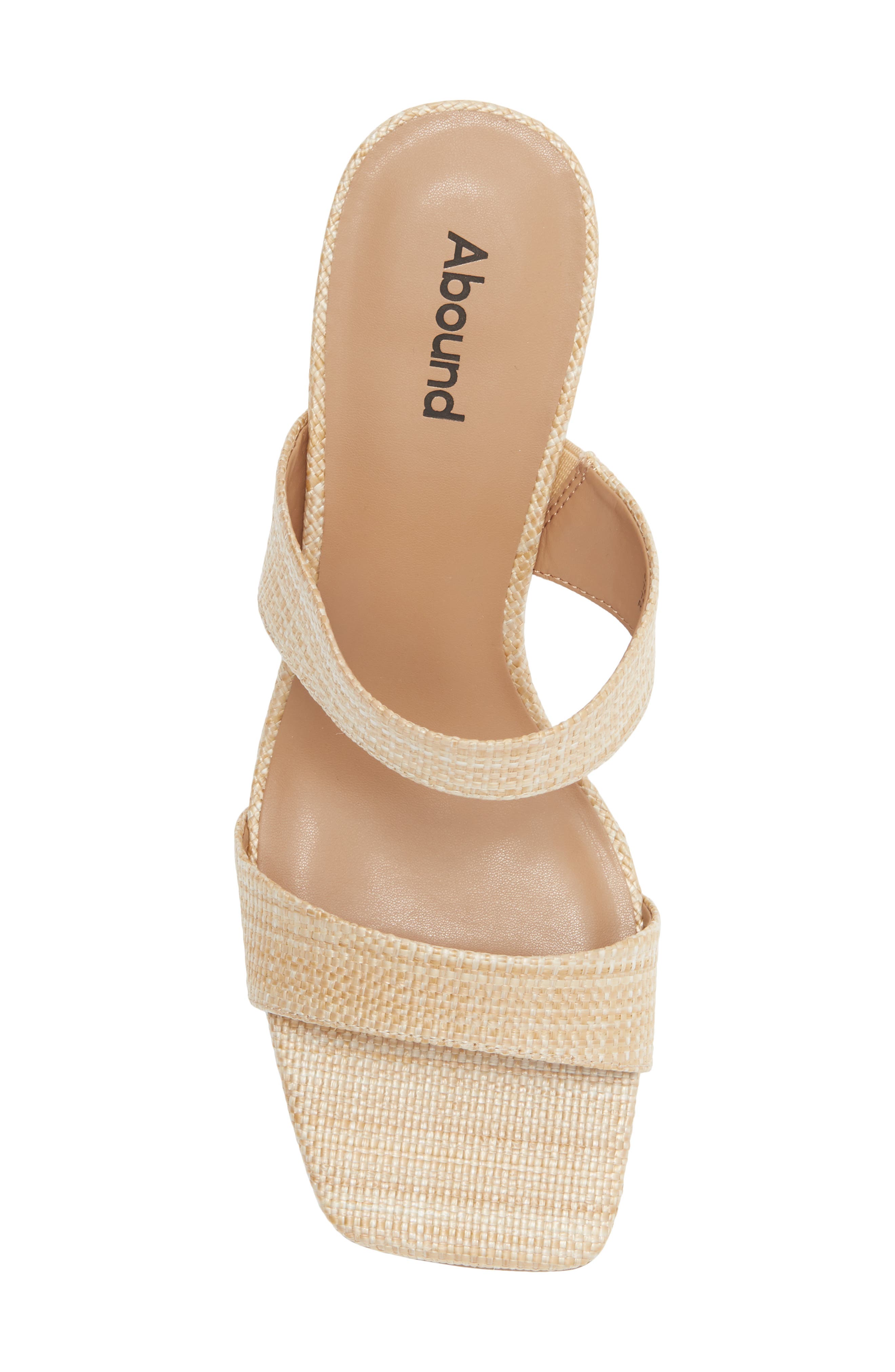 Abound Dalia Heeled Sandal, Alternate, color, Natural Raffia
