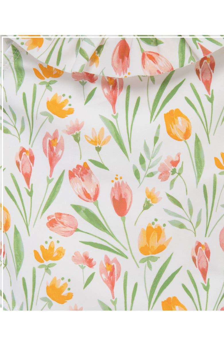 Little Me Crocus Ruffle One-Piece Swimsuit, Alternate, color, 