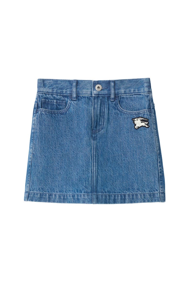 Burberry Denim Skirt, Main, color, Vintage Denim